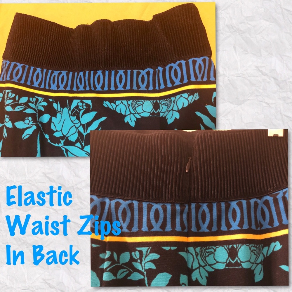 Plenty by Tracy Reese Floral Vase Colorful Print Cotton Pencil Skirt Sz 0 - Picture 4 of 16